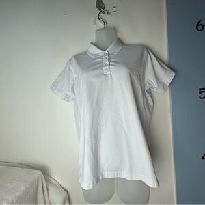 OOBE Hydrovent White with‎ Blue Accents Polo Shirt Women's XL